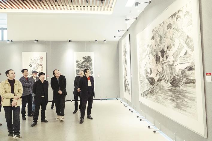 庆祝建党100周年土楼风情中国画展开展