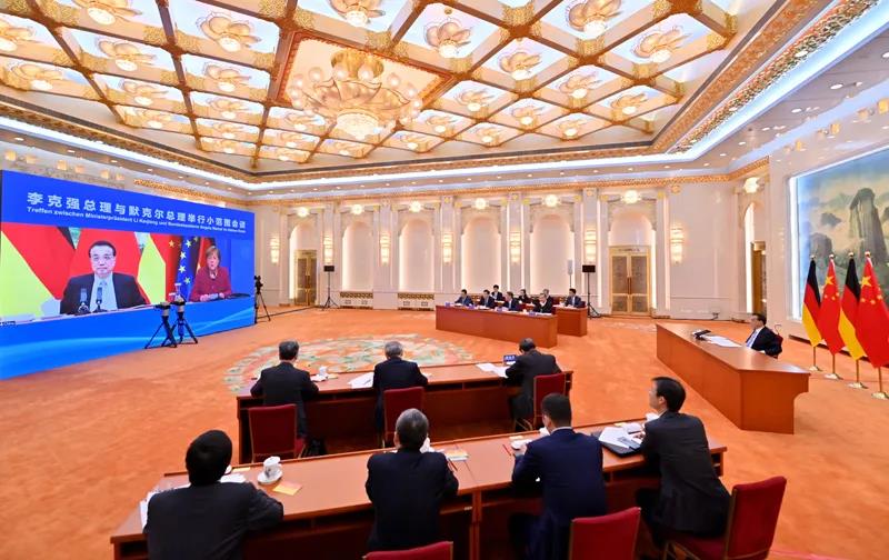 第六轮中德政府磋商举行 李克强：中德应当为开放、互利、共赢合作作出表率